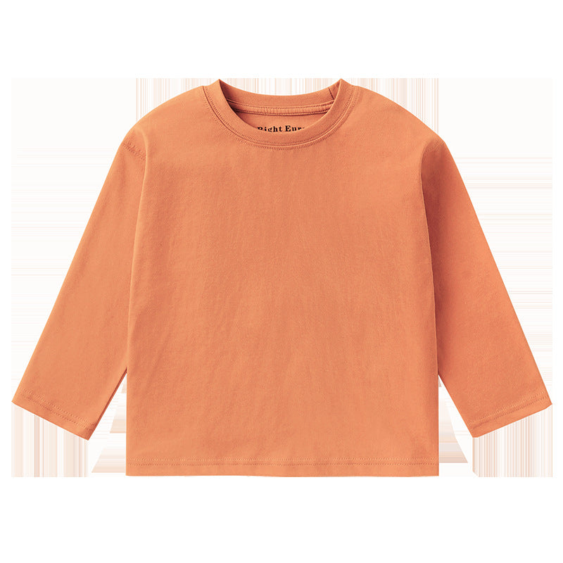 Children's European Cotton Long-sleeved Inner Wear Clothing Teens Bottoming Shirt Children's T-shirt