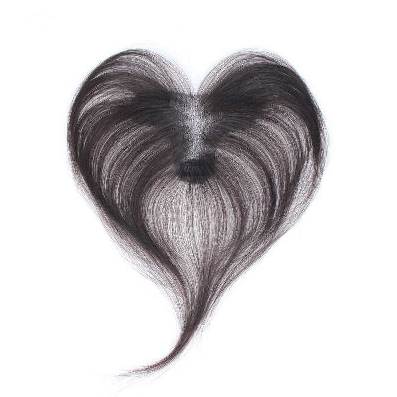 Covering Hairline Light Invisible Fluffy Head Real Hair Fetal Wig Bangs