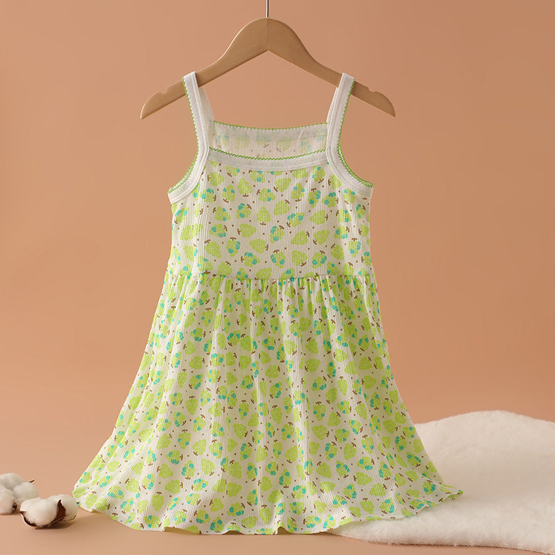 Pure Cotton Class Sweet Skirt Breathable Children's Dress