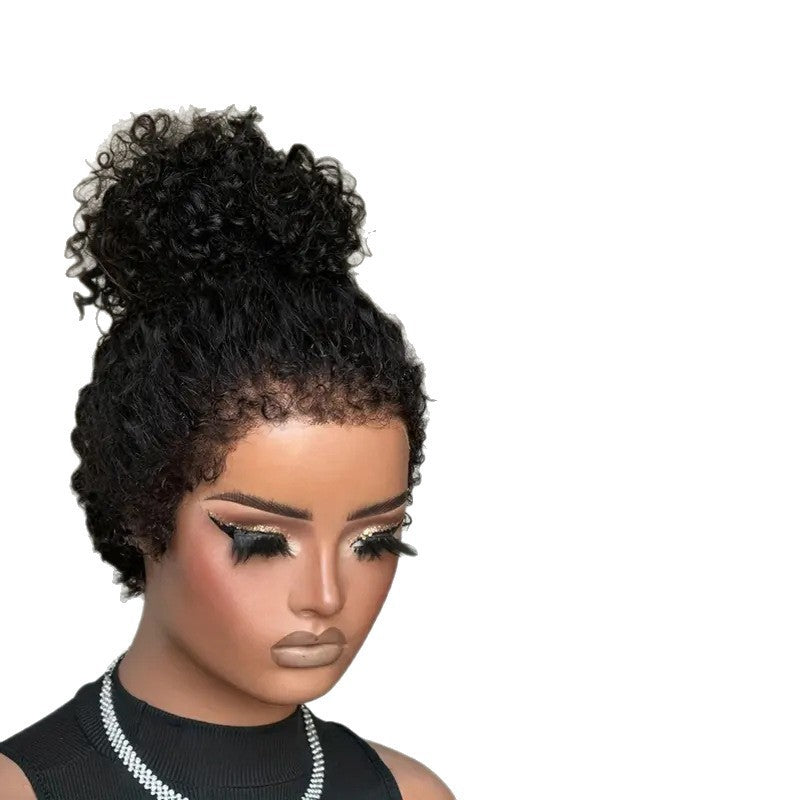 Creative Comfortable Women's Fashion African Small Wig Short Curly Hair