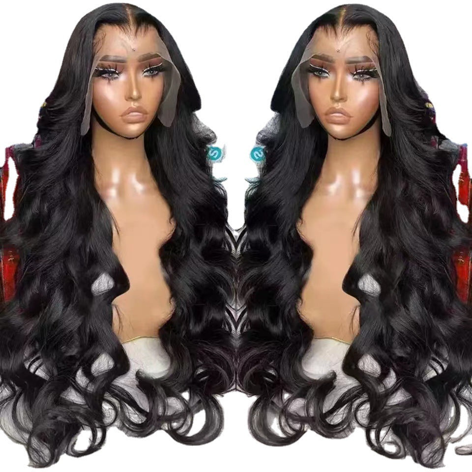 Cool Elegant Front Lace Ms. Hair Wig Long Curls
