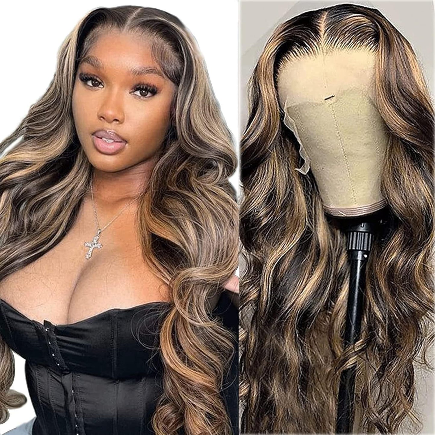 Lace Female Medium Large Wave Curly Hair Wig Long Curls