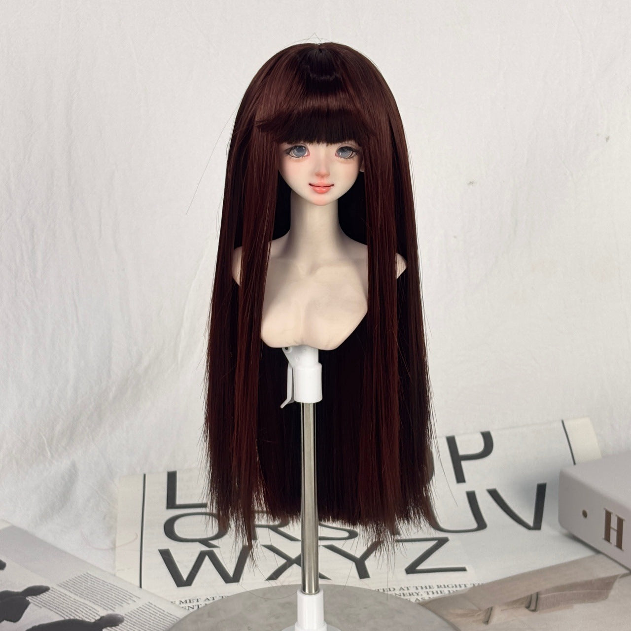 Bangs Long Straight Hair Points Fake Embryo Can Be Changed Cos Wig