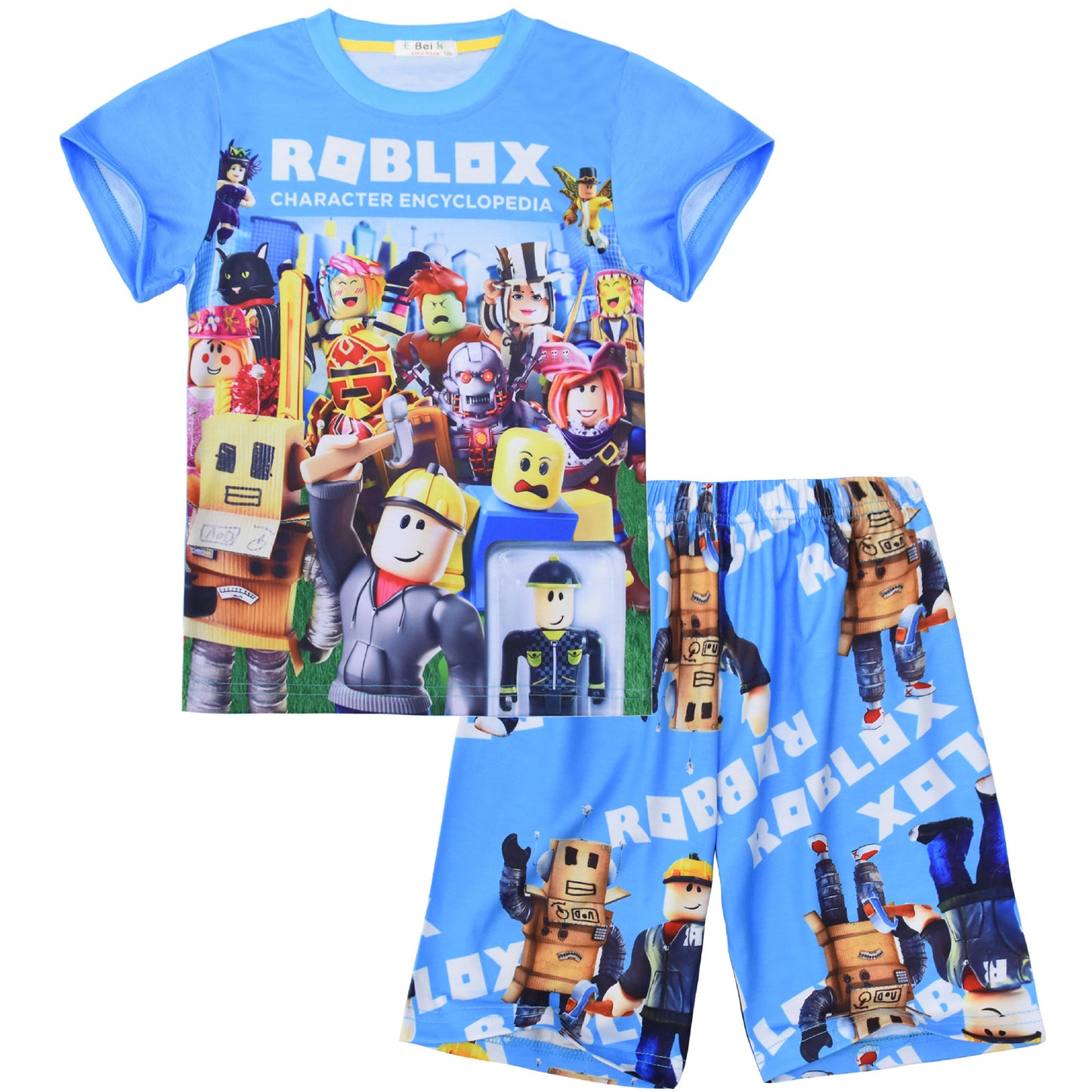 Game Digital Printing Short-sleeved Two-piece Pajamas Children's Suit