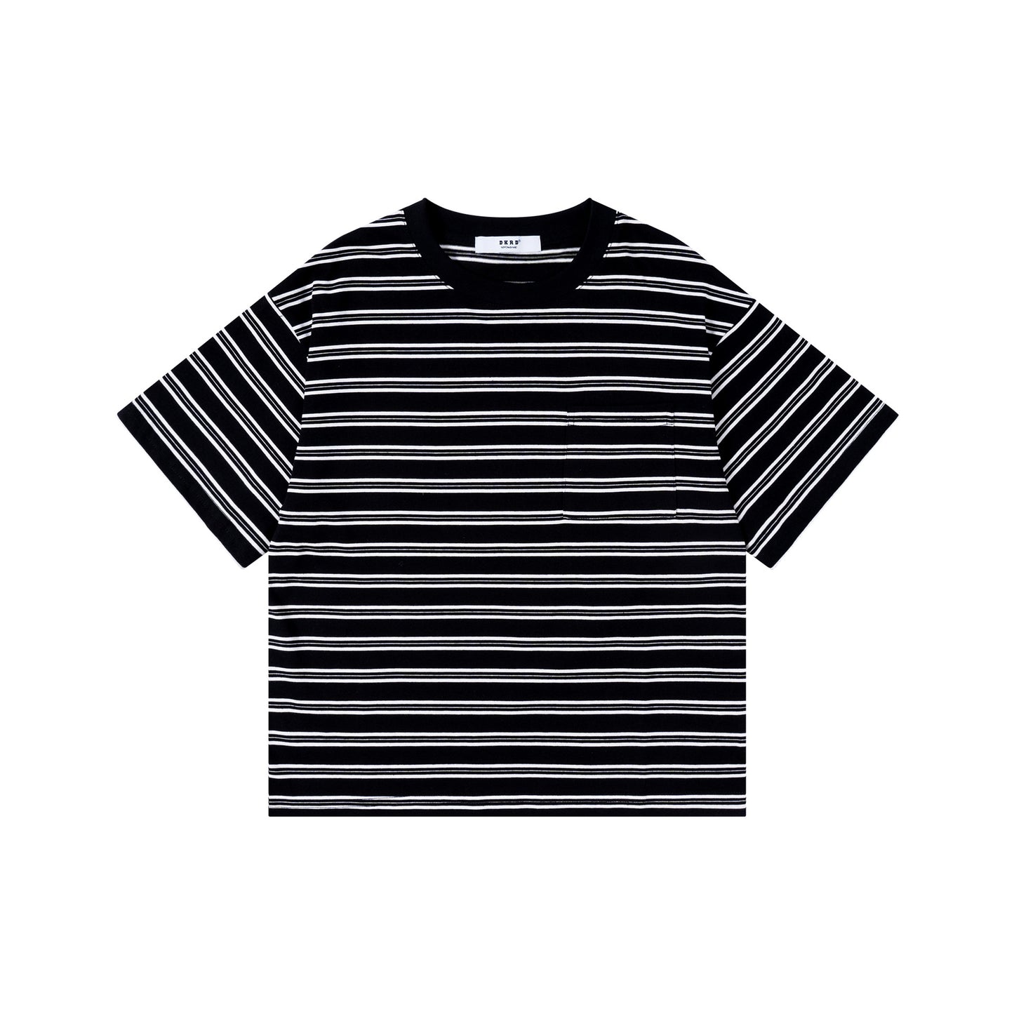 Children's Boys Vintage Stripe Half Sleeve Short Medium Big Casual Children's T-shirt
