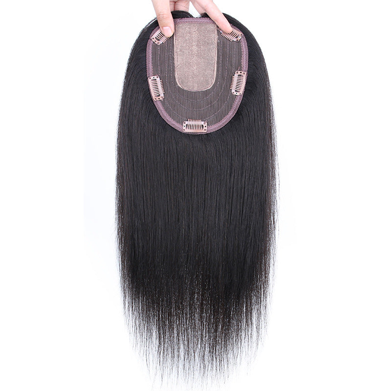 Head Hair Replacement Real Human One Piece Large Area Cover Wig