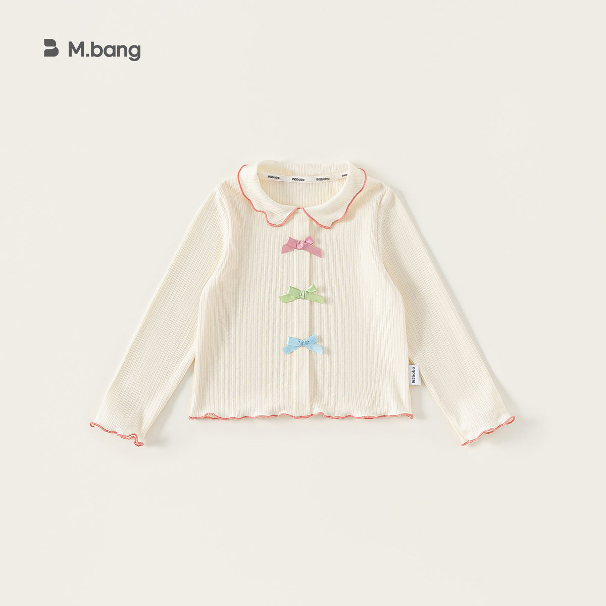 Children's Clothing Bowknot Summer Clothes Wooden Ear Sweet Style Short Sleeve Children's T-shirt