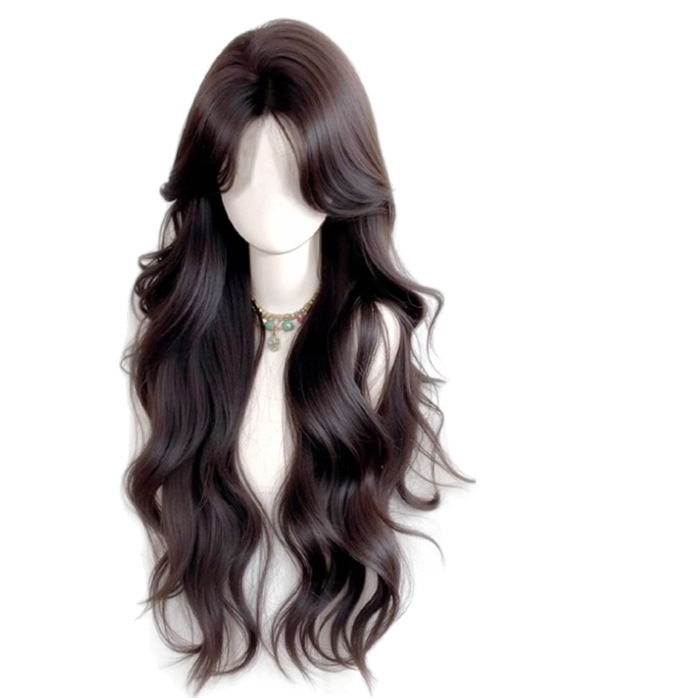Women's Curly Hair Travel Essential Daily Full Top Artificial Wig Long Curls