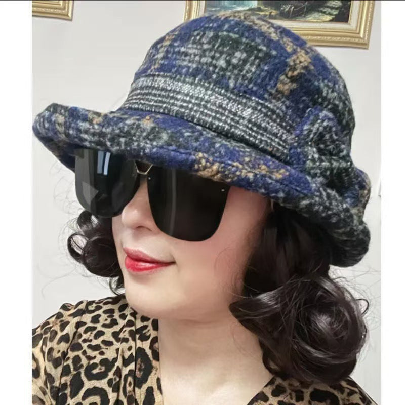 Fashion Mom Hat One Woolen Thickened Casual Wig Short Curly Hair