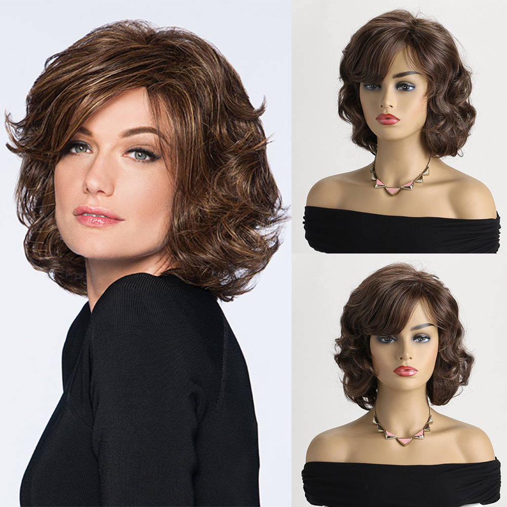 Graceful Women's Side Bangs Synthetic Wigs Wig Short Curly Hair