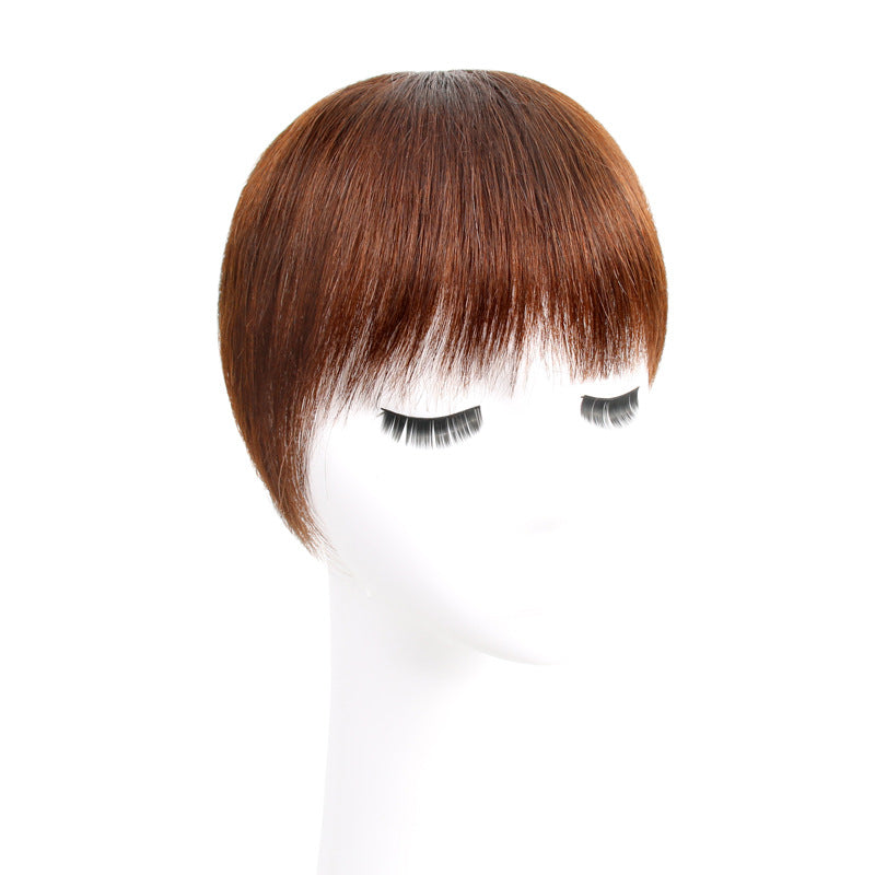 Women's Lightweight Breathable Real Human Hair Piece Replacement Top Cover Wig