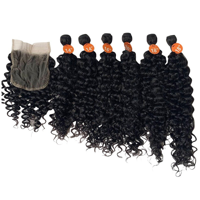 African Human Hair Mixed Weft Piece Wig