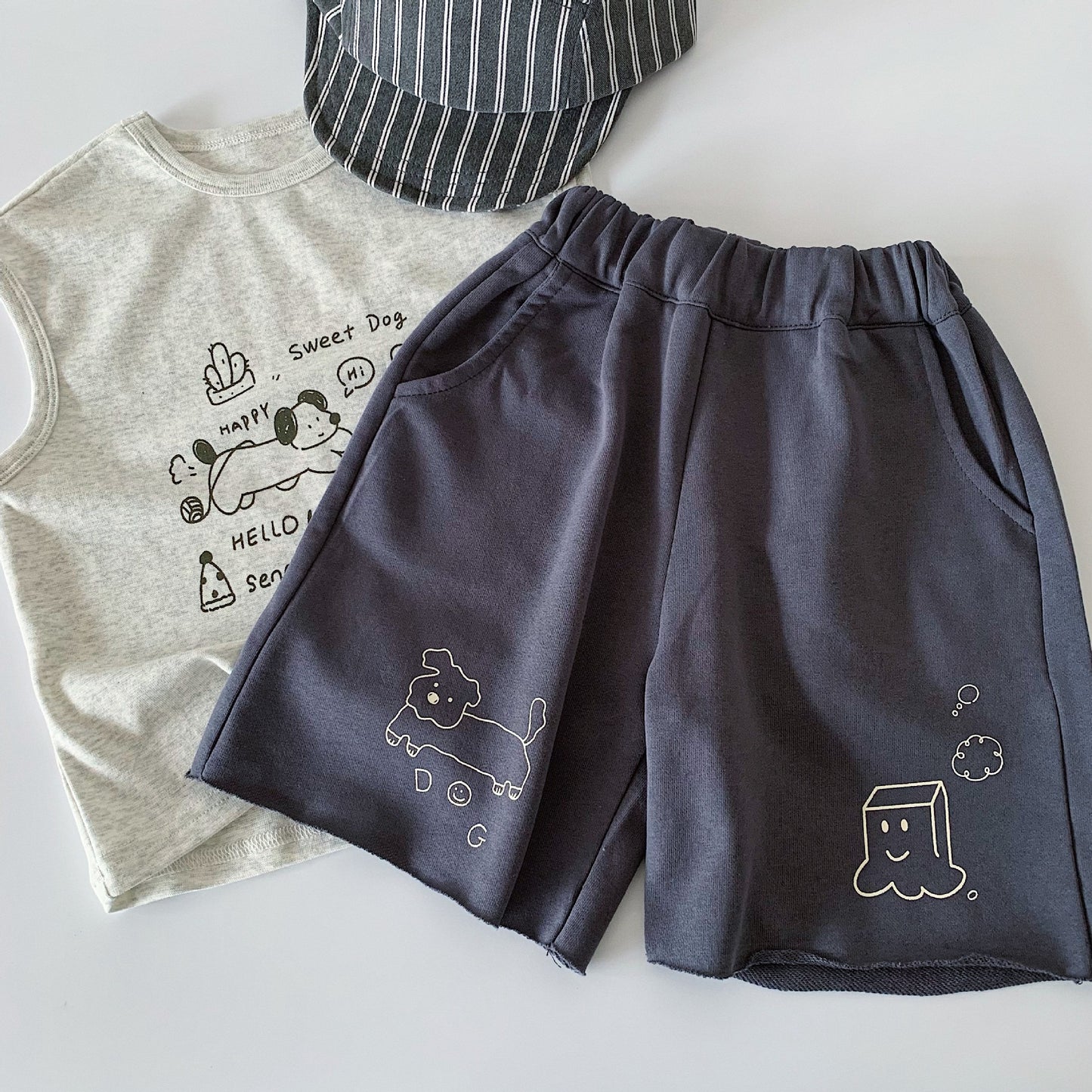 Children's Shorts Summer Korean Style Cartoon Knitted Casual Boy Children's Pants