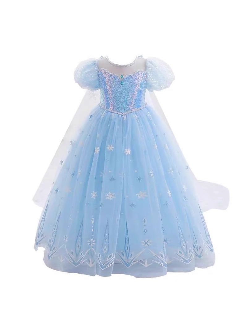 Children's Princess Tulle Tutu Skirt Frozen Little Evening Children's Dress