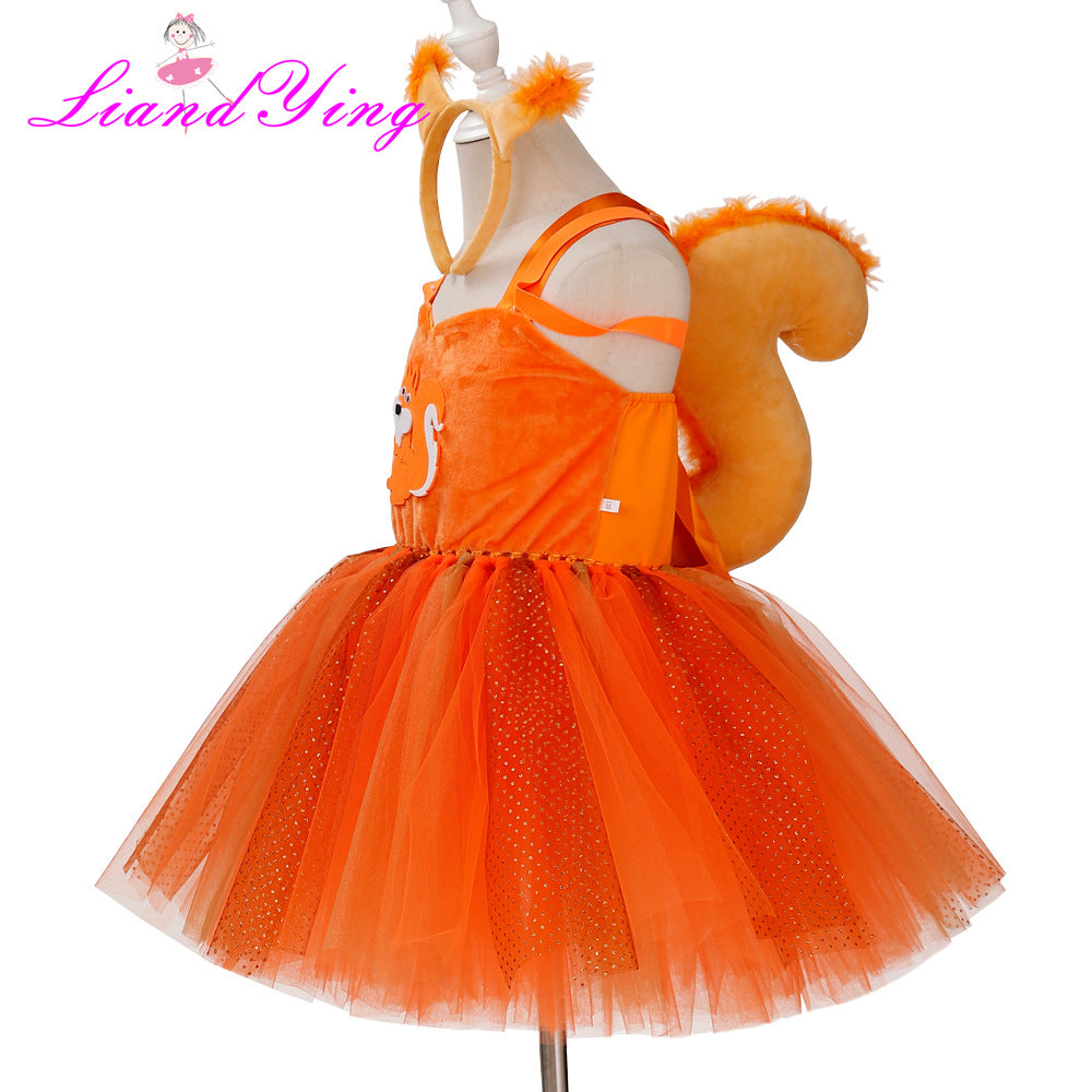 Children's Halloween Role-playing Cartoon Dance Skirt Day Children's Dress