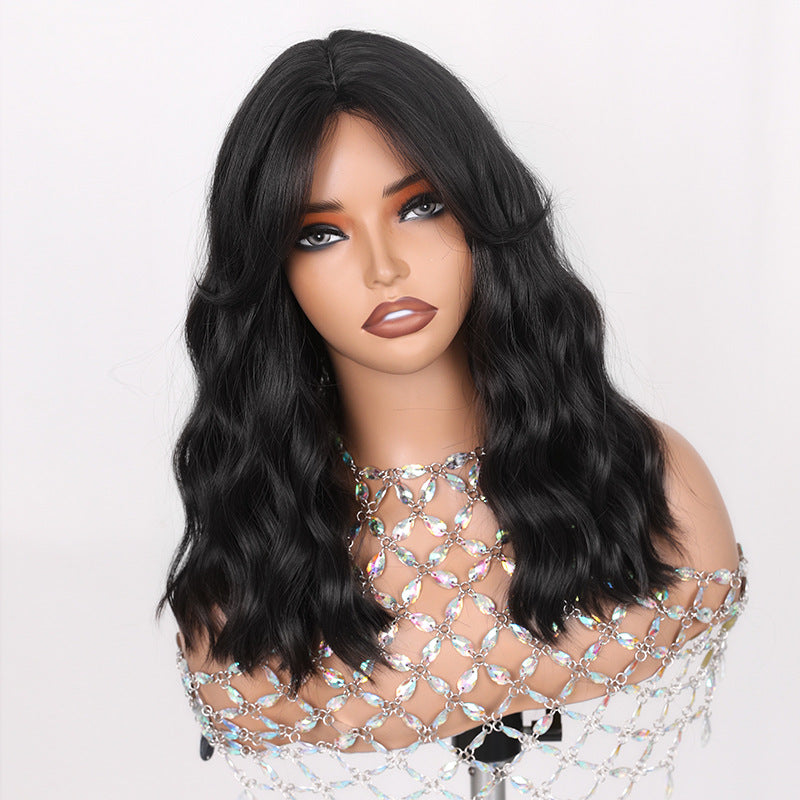 Female Bangs Wave Head Fashion Cover Wig Short Curly Hair
