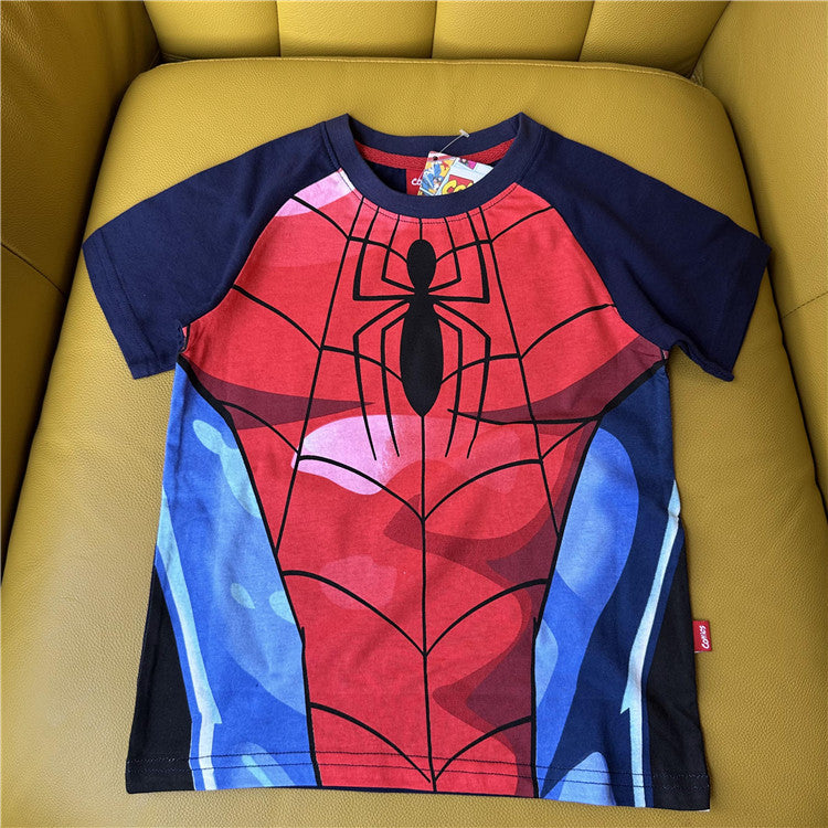 Children's Cartoon Hero Series Watermark Modeling Summer Children's T-shirt