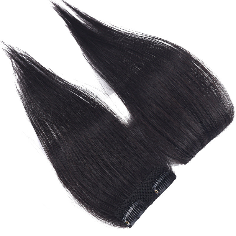 Hair Pack Fluffy Head Invisible All Real Two Sides Increase Wig