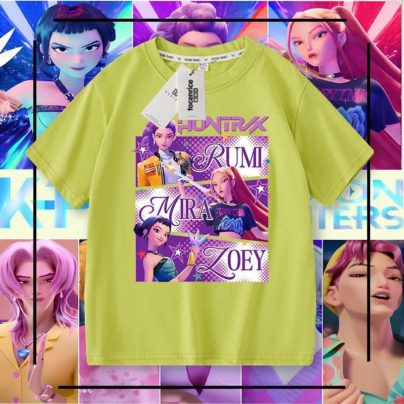 Children's Short-sleeved For Western Style Top Older Loose Blouse Summer Children's T-shirt