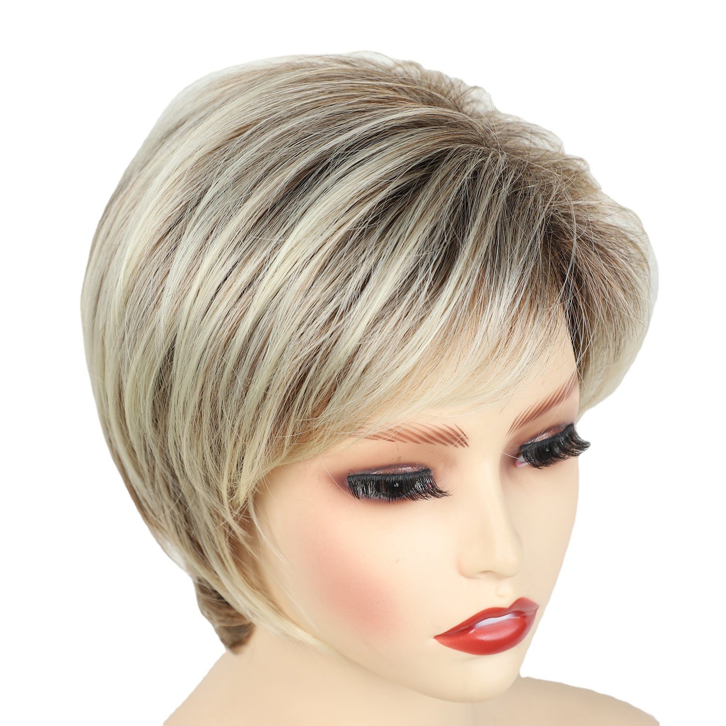 Fashion Fiber Female Chemical Data Packet Wig Short Curly Hair