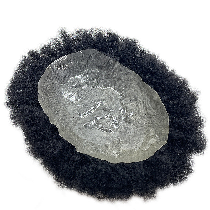 Men's Qu Hairpiece Full Human Hair V Men's Wig