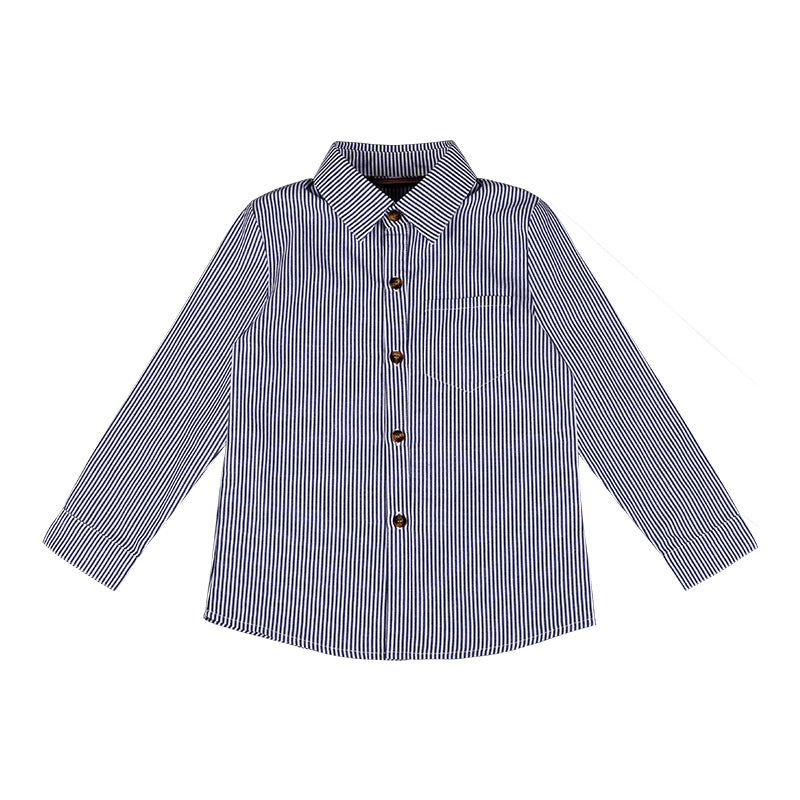 Children's Plus Size White Medium Large Fat Children's Shirt