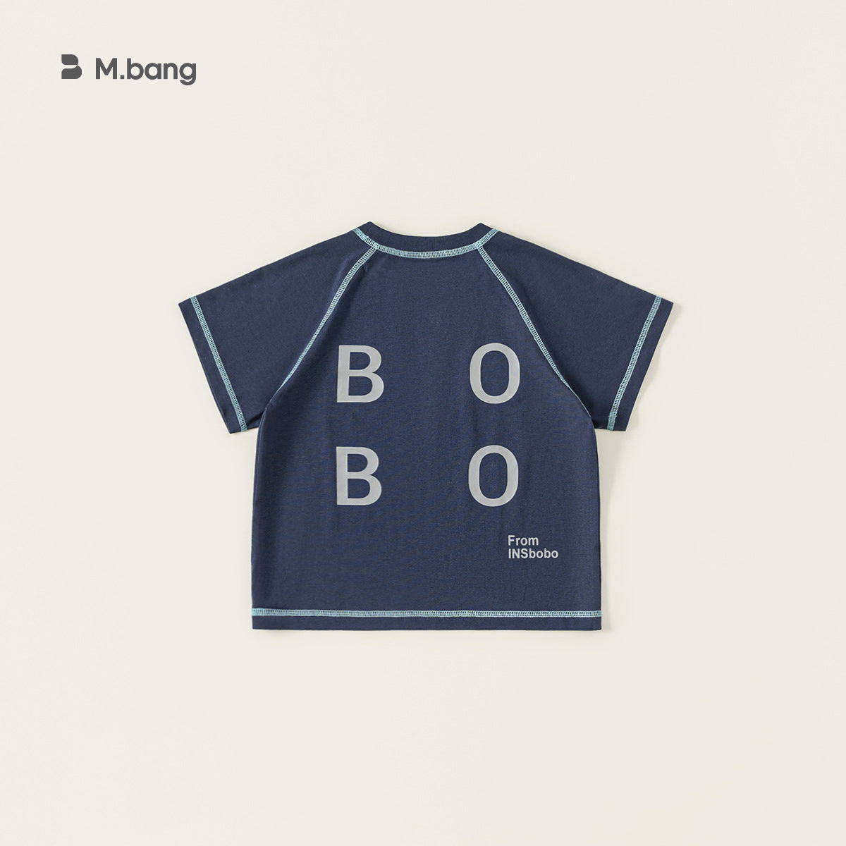 Children's Clothing Middle Big Summer Simple Solid Color Short-sleeved Boys Letter Children's T-shirt