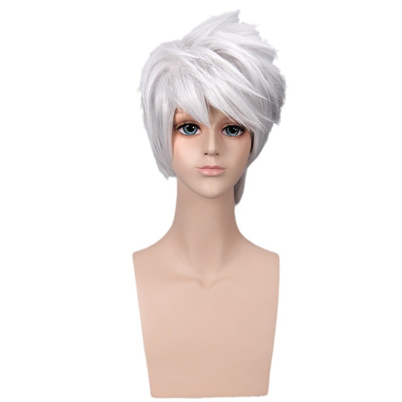 Anime Performance Props Sier Gray Short Cos Wig