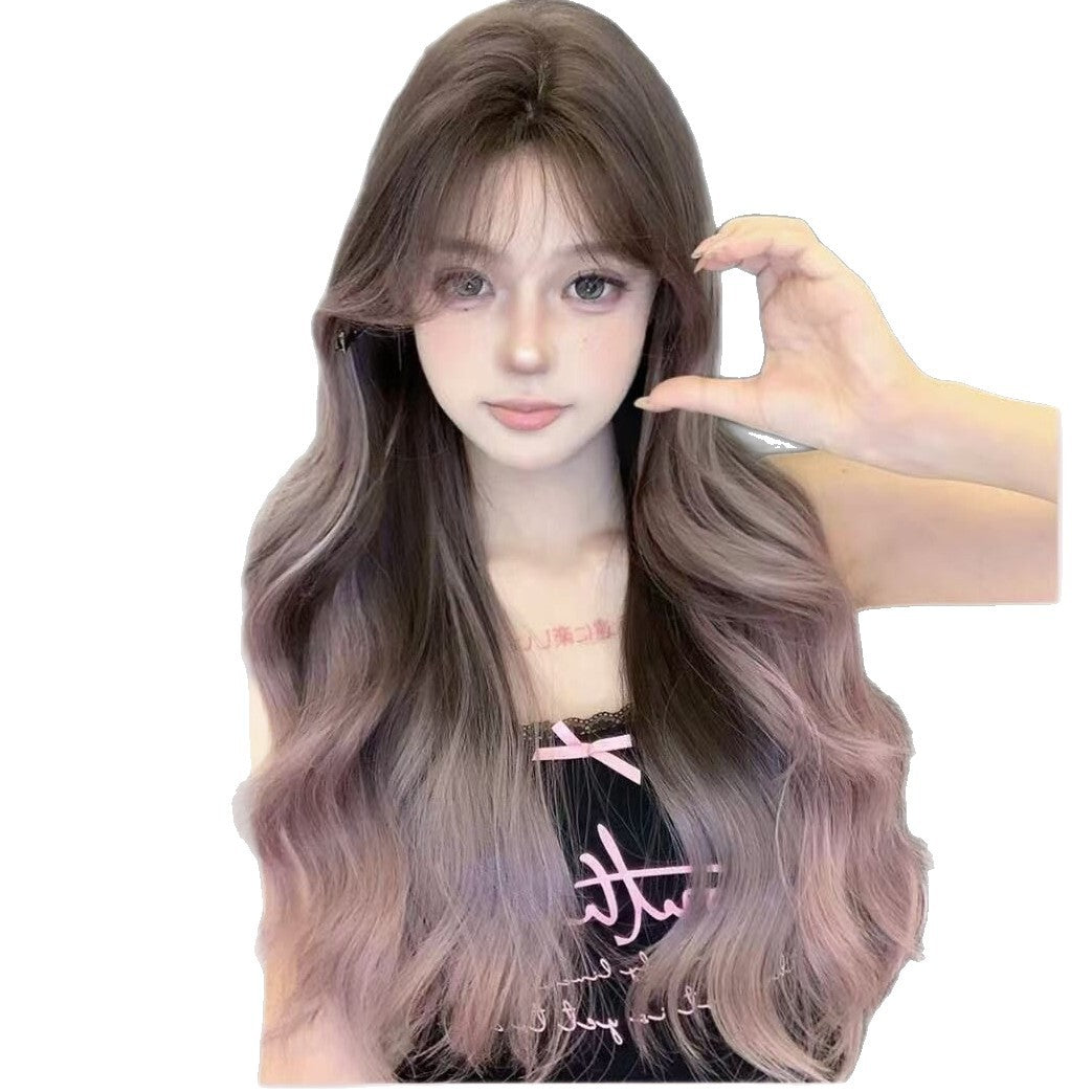Manta Rose Female Highlight Curly Hair Paris Painting Wig Long Curls