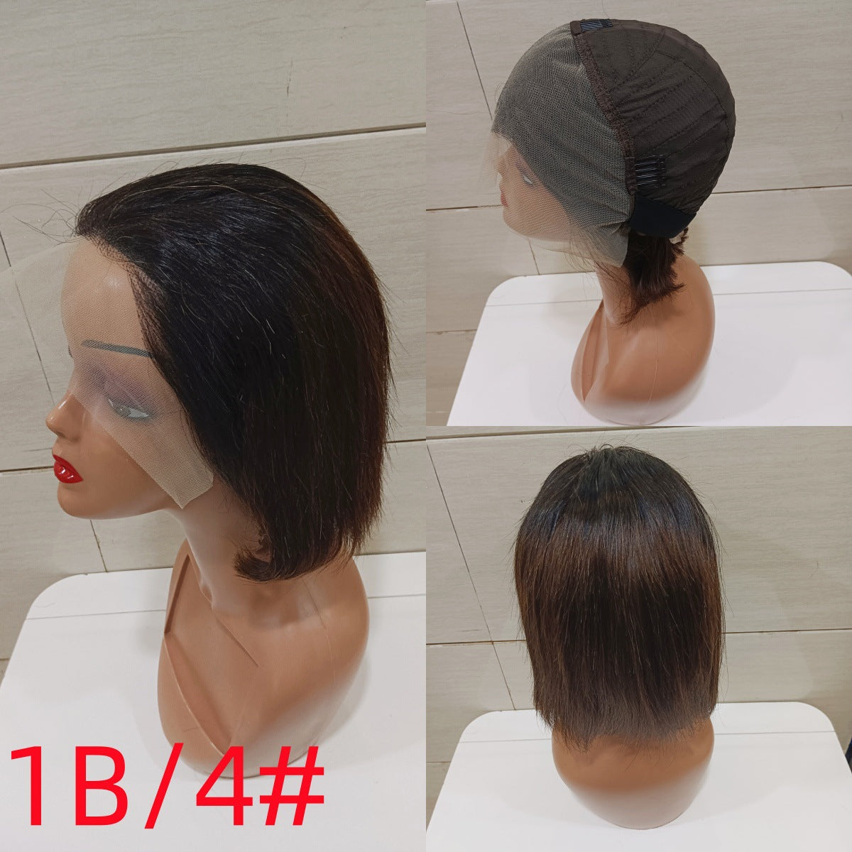 Trendy Slouchy Pretty Versatile Straight Bob Real Hair Wig