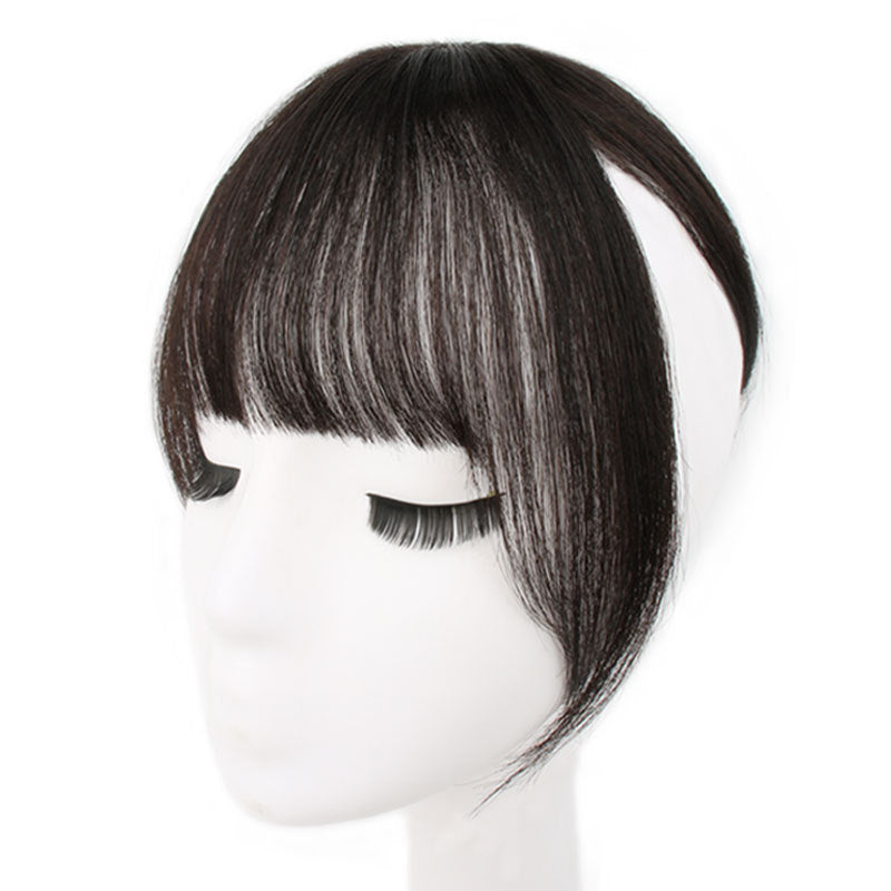 Fake Real Hair French Supplementing Piece Repairing Wig Bangs