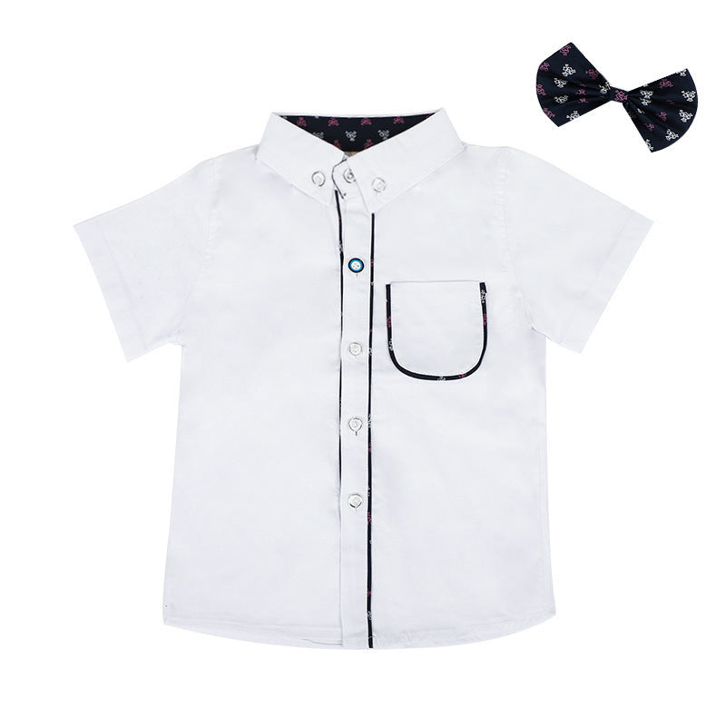 Children's Boy Stripe Vest Gown Host Catwalk Piano Children's Suit