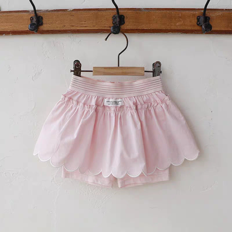 Strawberry Shan Sweet Art Style Lapel Cute Bow Children's T-shirt
