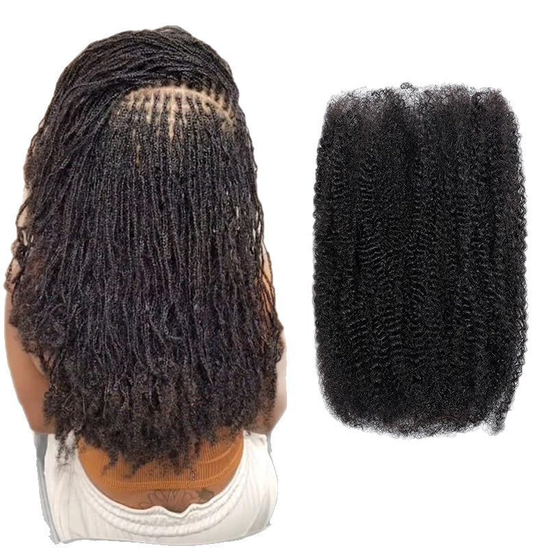 Unique Natural Color Human Braided Extension Real Hair Wig