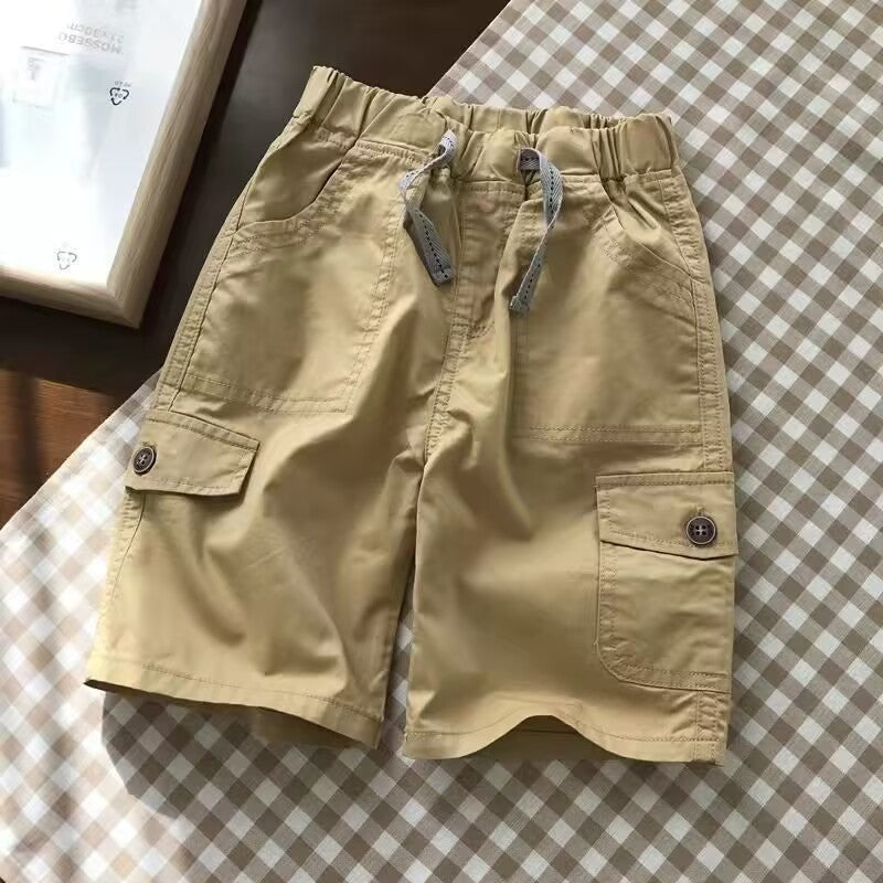 Children's Shorts Thin Summer Clothing Loose Trendy Fifth Middle Korean Style Children's Pants