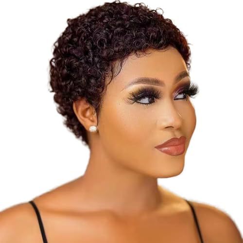 New Full Mechanism African Roll Human Real Hair Wig