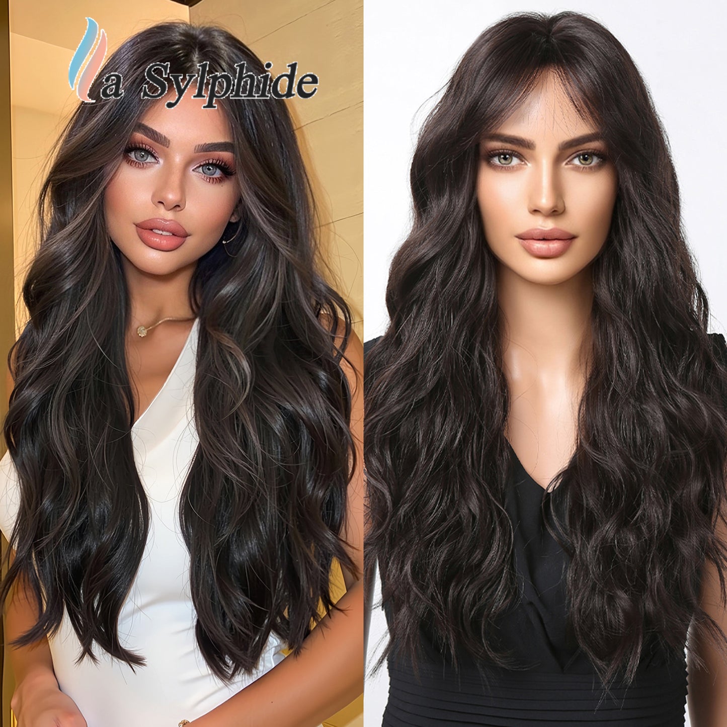 Female Bangs Roll Fiber Chemical Mechanism Wig Long Curls