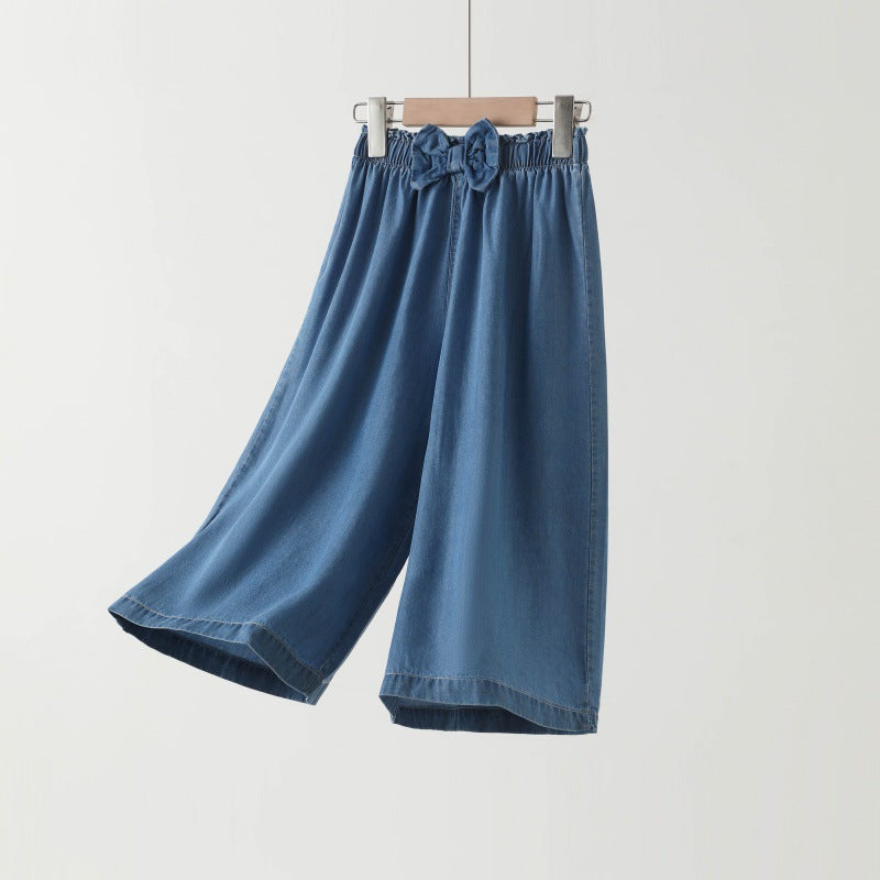 Children's Medium Big Machete Washed Jeans Casual Children's Pants
