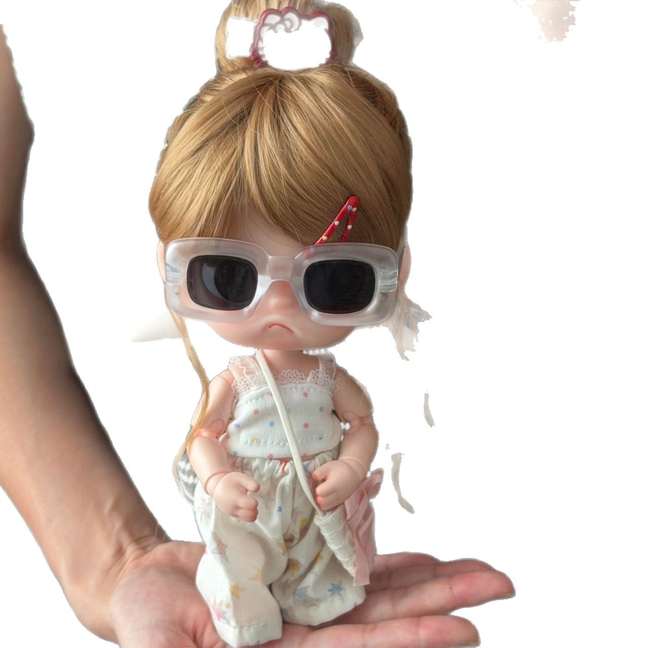 Ga Zi Curly Hair Straight Bangs Gingerbread Man Soft Silk Other Wig