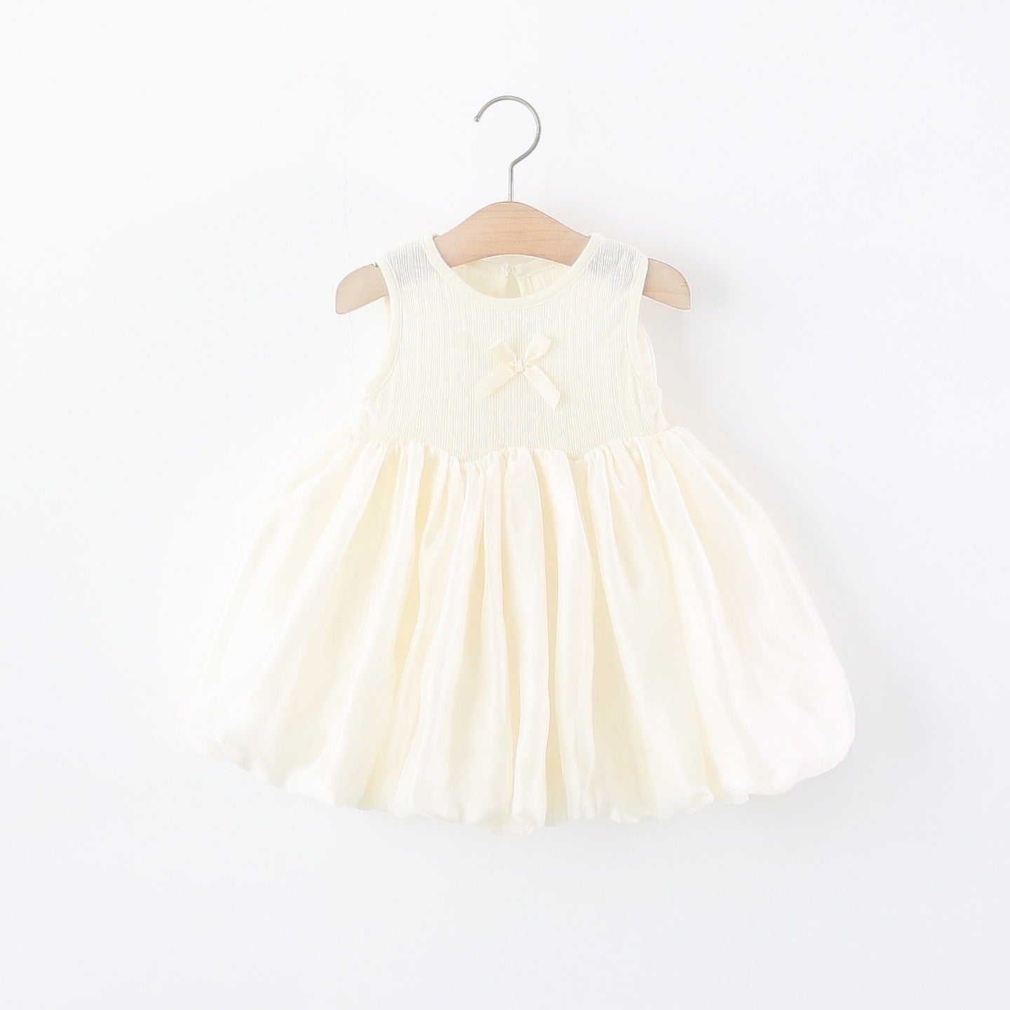 Children's Trendy Clothing Sleeveless One-piece Summer Back Big Bowknot Bud Princess Children's Dress