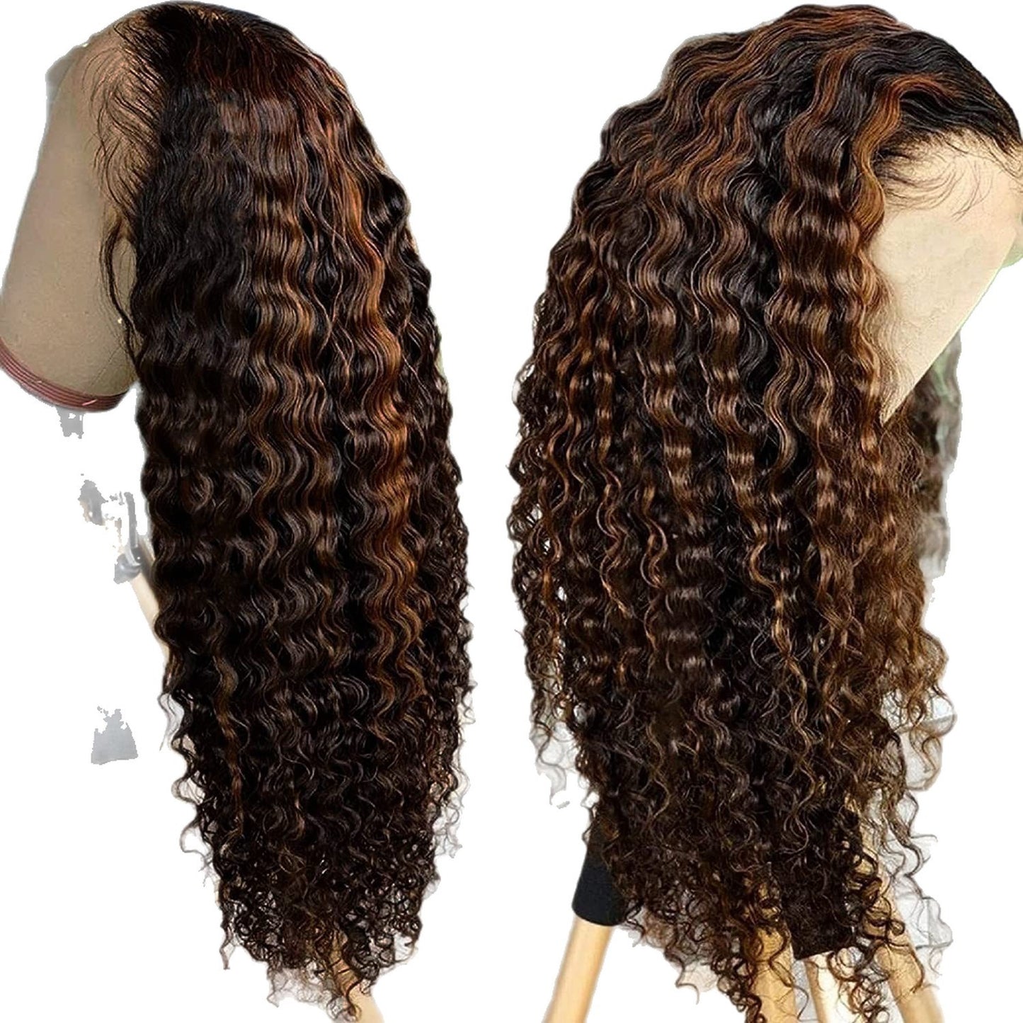 Women's Wigs African Hand Wrapped Small Curly Wig Long Curls
