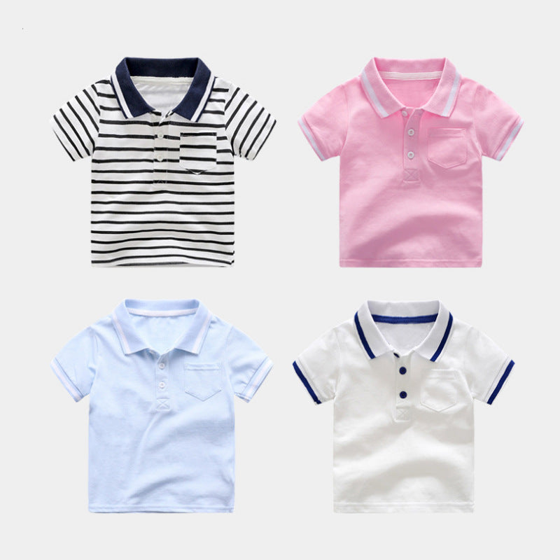 Summer Short Sleeve Shirt Three-dimensional Cartoon Casual Short-sleeved Top Children's T-shirt