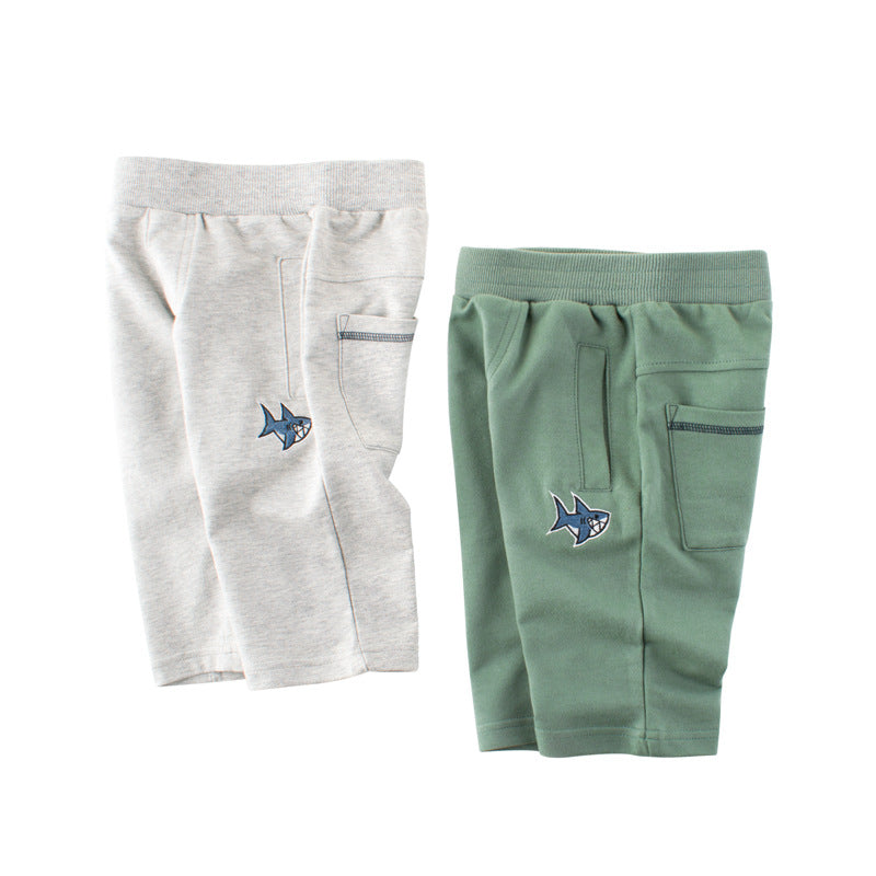 Children's Korean Style Track Boy's Cropped Trousers Children's Pants