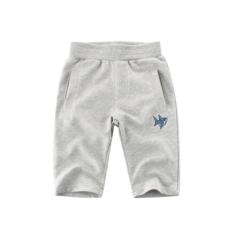 Children's Korean Style Track Boy's Cropped Trousers Children's Pants