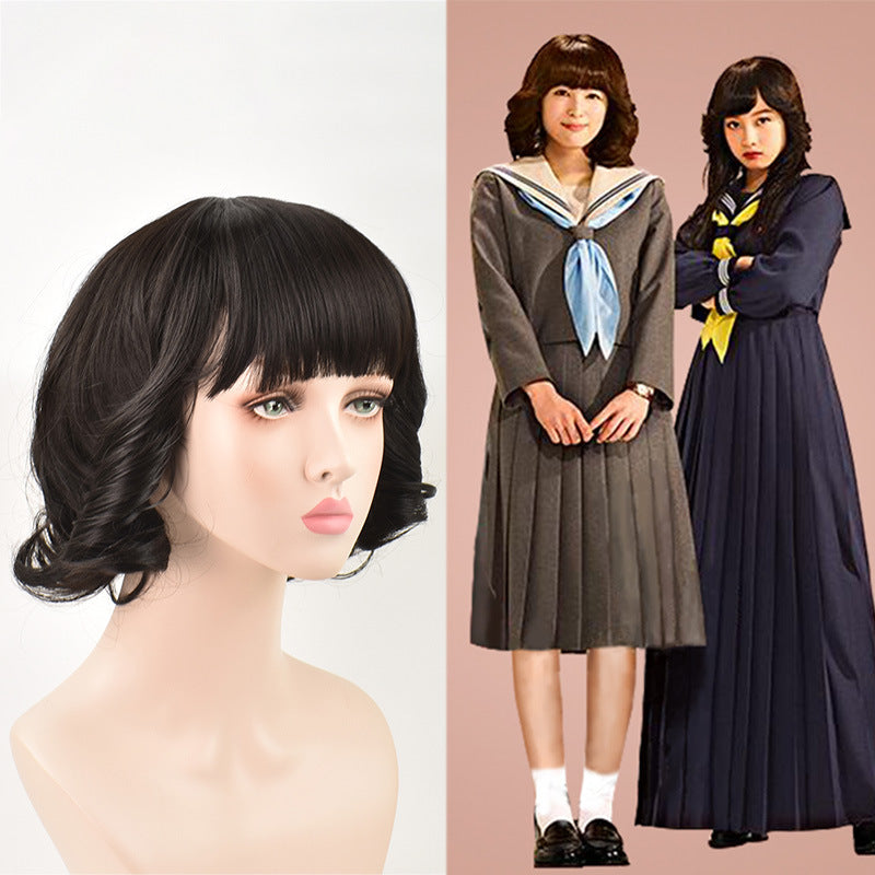 Character Am Cellular Phone Nature Pear-shaped Hair Cos Wig