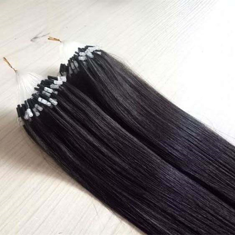 Shrink Tube Body Weave Human Crystal Cable Invisible Real Hair Wig