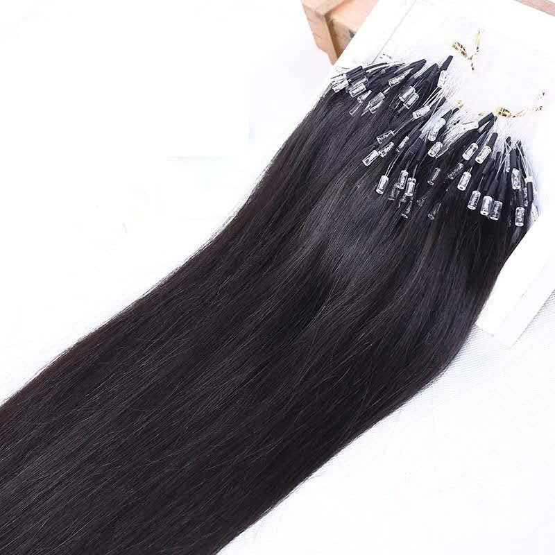 Shrink Tube Body Weave Human Crystal Cable Invisible Real Hair Wig