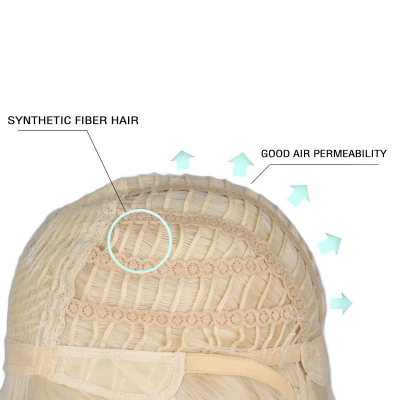 Dauntless Contract Sier White Ponytail Short Cos Wig