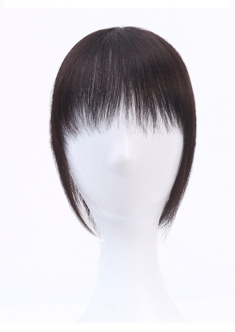 Top Supplementing Piece Patch Cover Set Straight Bangs Side Female Real Hair Wig