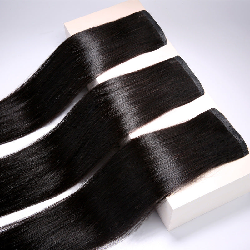 Broken Clip Piece One-piece Invisible Growing Real Hair Wig